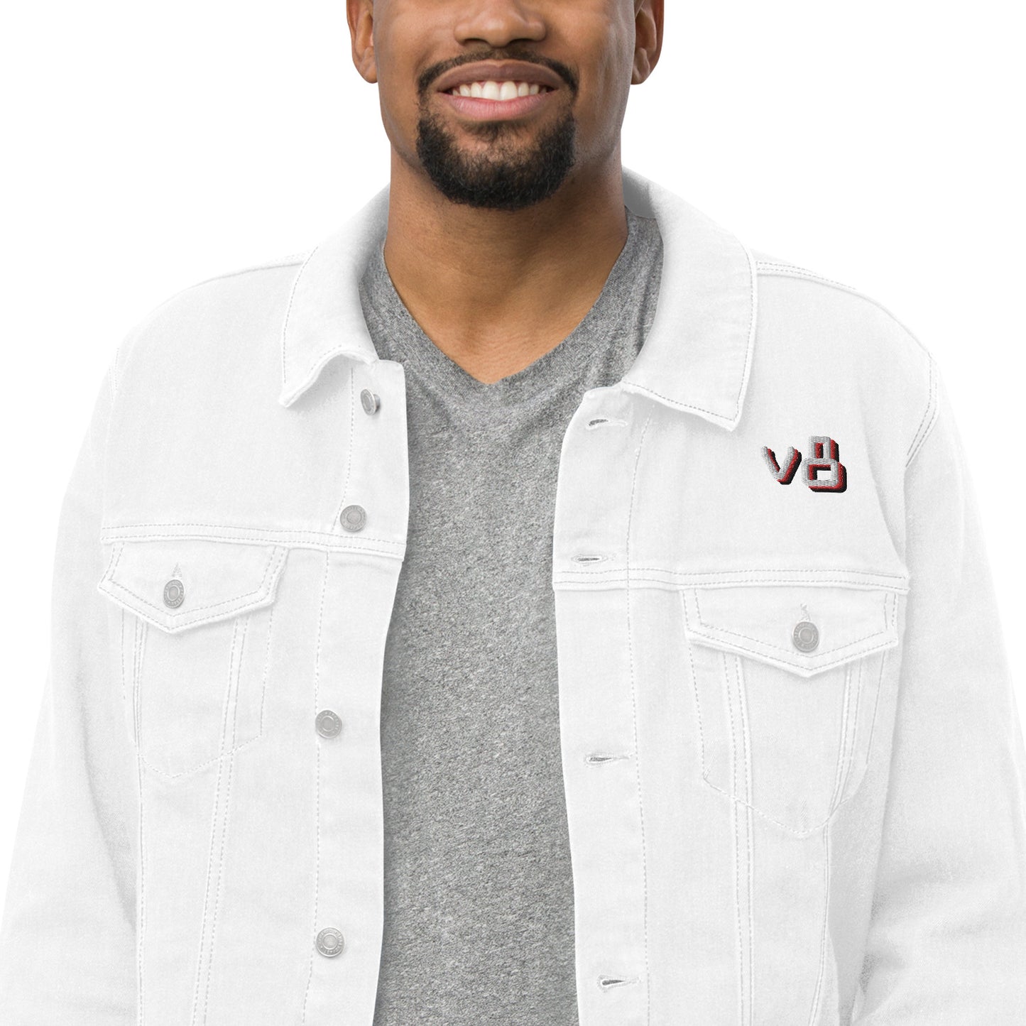 v8's Unisex denim jacket