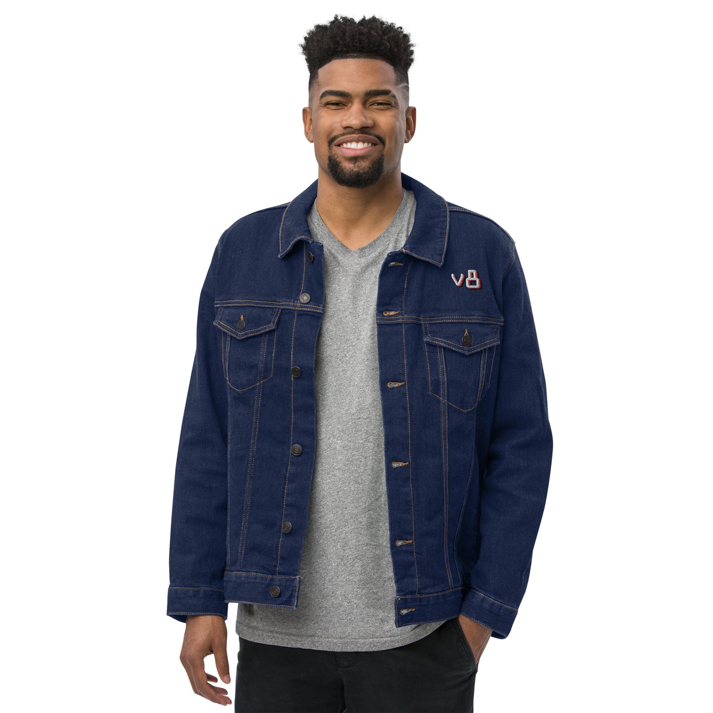 v8's Unisex denim jacket