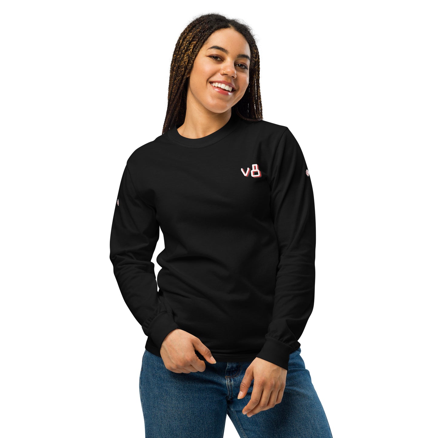 v8's Garment-dyed heavyweight long-sleeve shirt