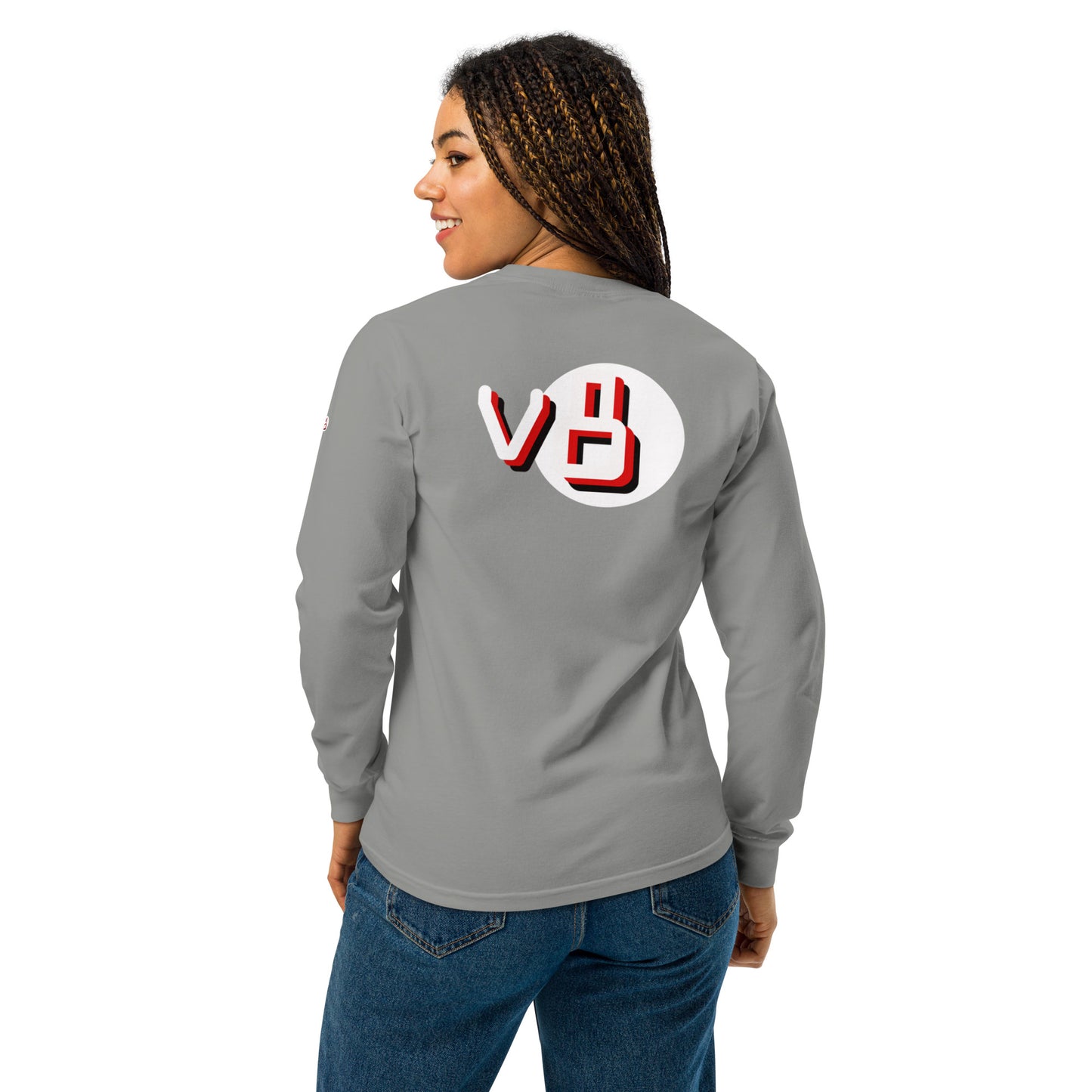 v8's Garment-dyed heavyweight long-sleeve shirt