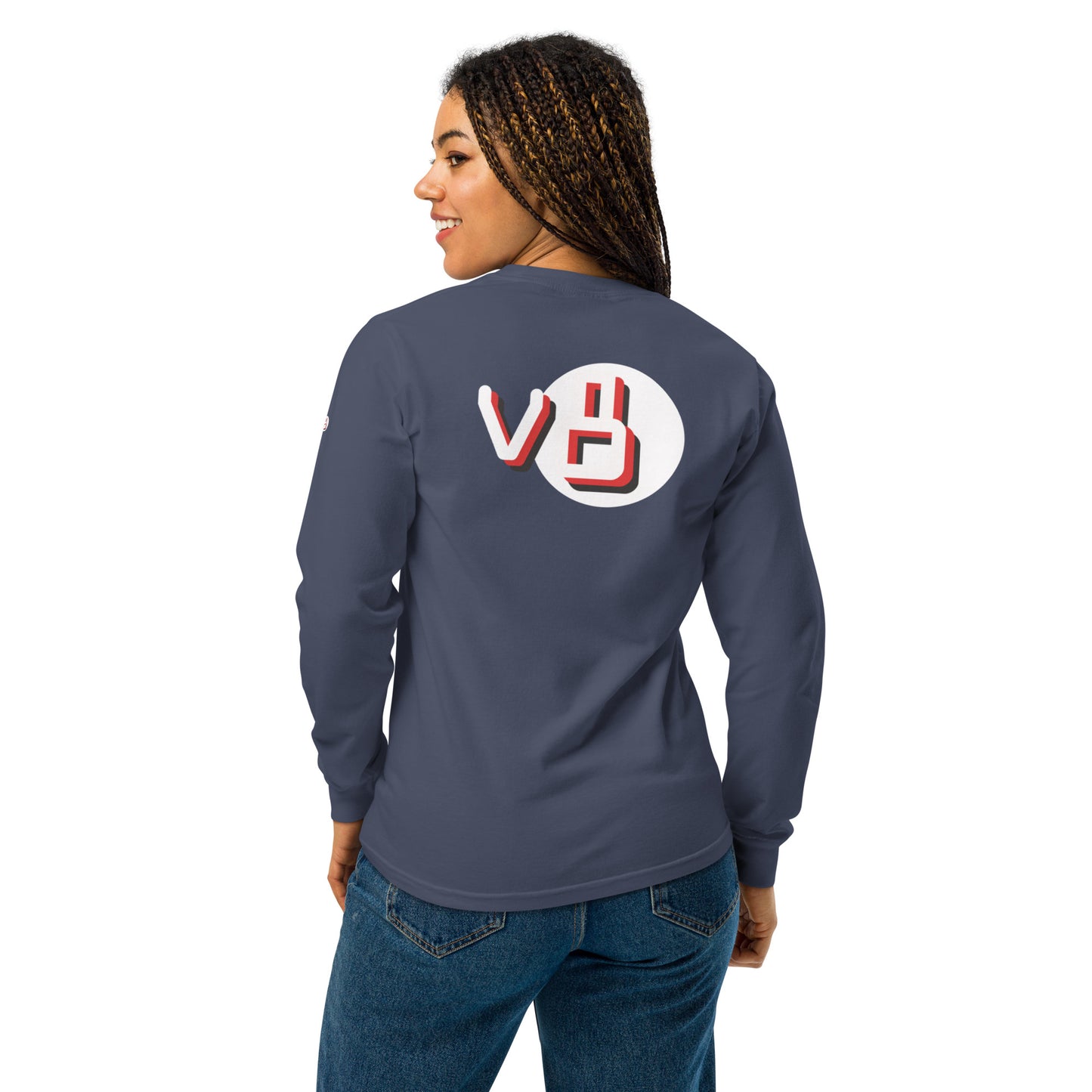 v8's Garment-dyed heavyweight long-sleeve shirt