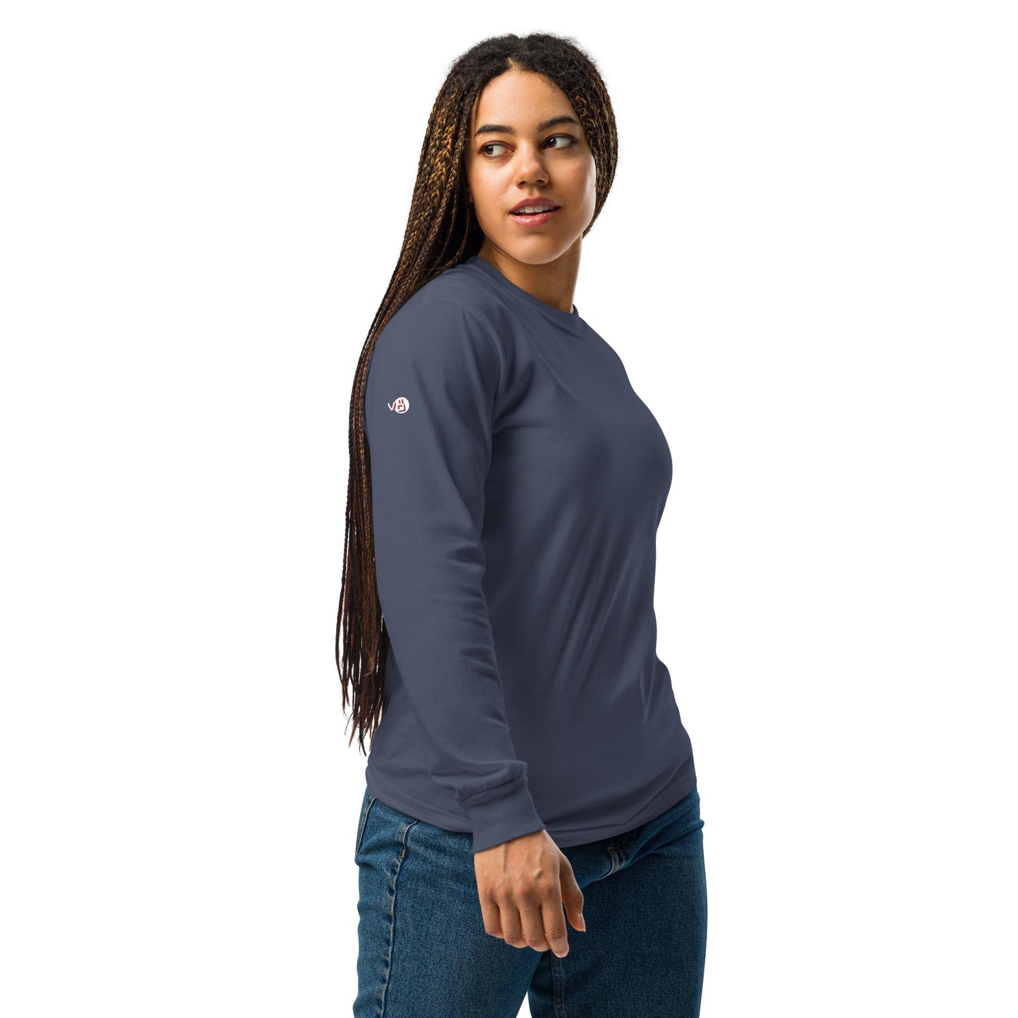 v8's Garment-dyed heavyweight long-sleeve shirt