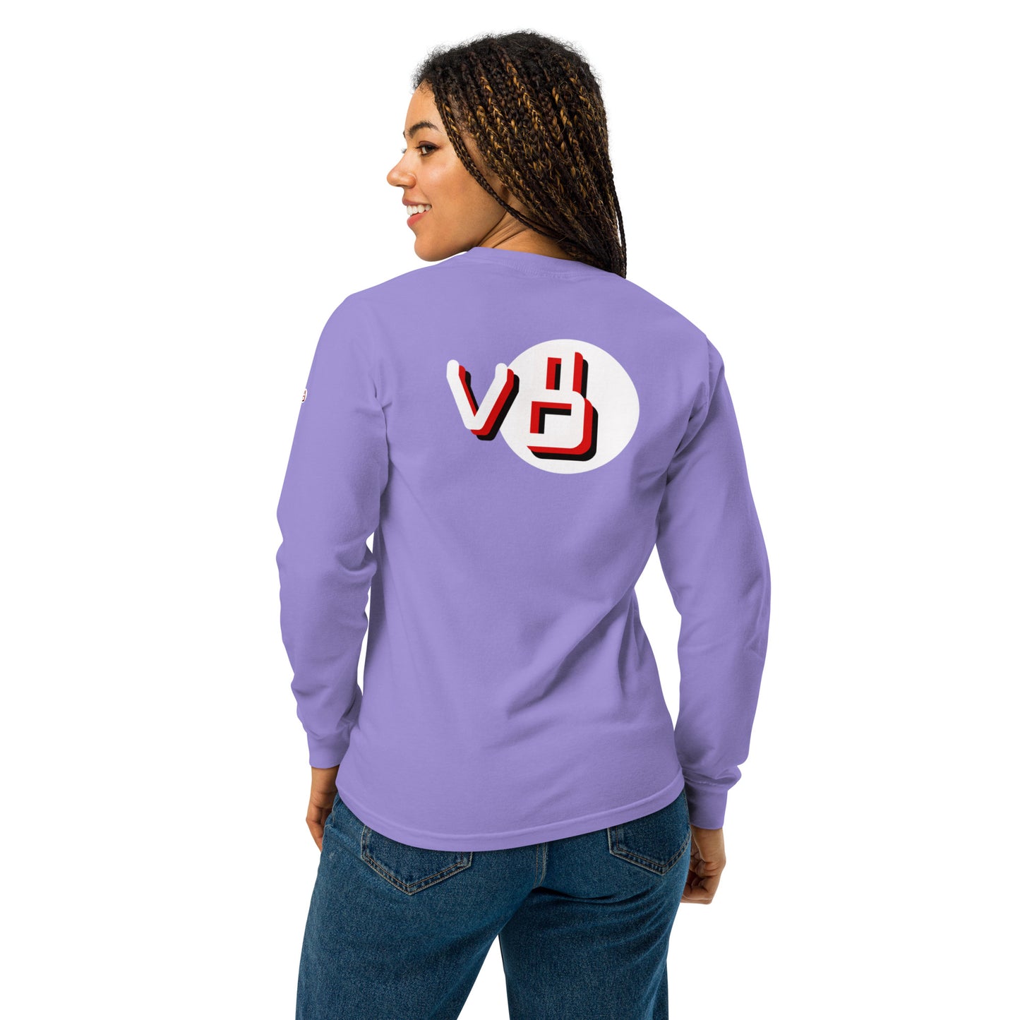 v8's Garment-dyed heavyweight long-sleeve shirt
