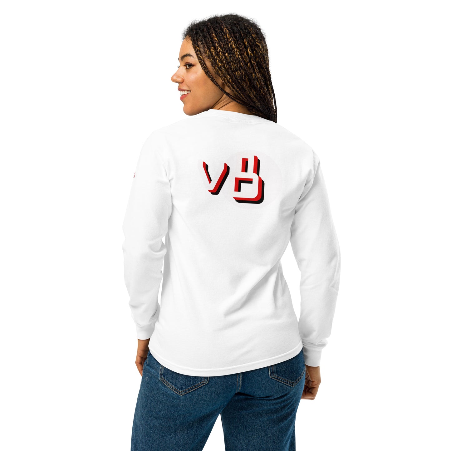 v8's Garment-dyed heavyweight long-sleeve shirt