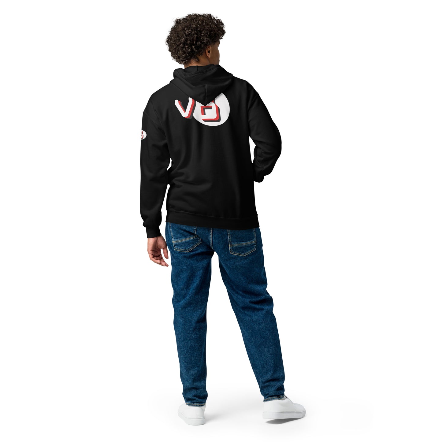 v8's Unisex heavy blend zip hoodie