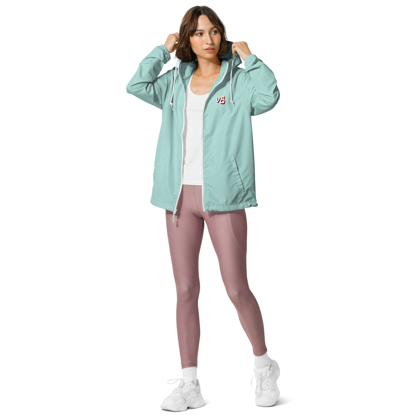 v8's Light Weight zip up windbreaker