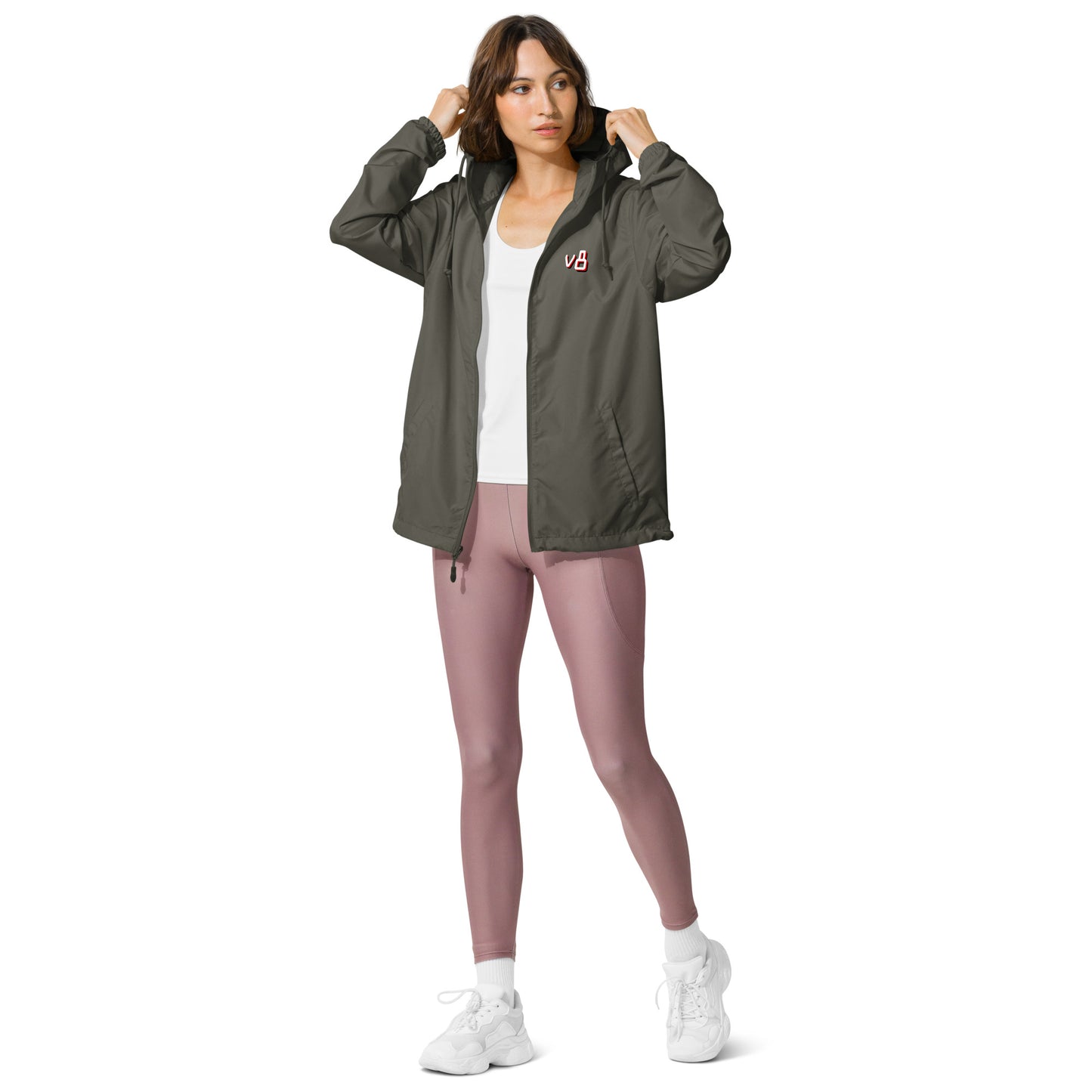 v8's Light Weight zip up windbreaker